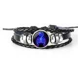 Zodiac Constellation Bracelet, Braided Design Bracelet for Men, Women, and Kids