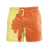 Thermochromic Color-changing Beach Shorts – Kids & Adults Summer Swimwear