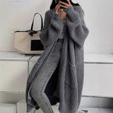Style Icon, Loose Thick Knitted Coat for Women