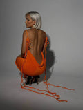 Bare-back Dress, Camisole Gown, Hip Skirt
