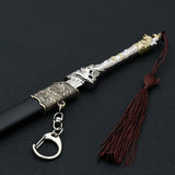 Shaoshi Kiss Neck Sword Collectible – All-metal Zinc Alloy Decorative Weapon Model Ornament