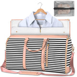 Large Capacity Travel Duffle Bag, Women's Handbag, Folding Suit Carrier, Waterproof Clothes Totes