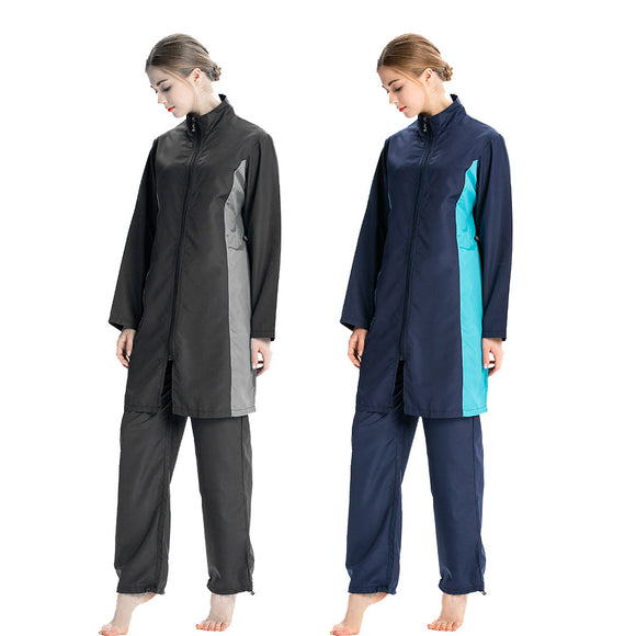 Muslim Burkini Swimsuit Asian Hui Conservative Three-piece Suit, Sportswear Swimming Costume