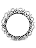 Silver Hollow Pattern, Ear Enlargement Jewelry