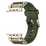 Gear Rotary Decompression Silicone Watch Strap with Metal Connector (Watch not included)