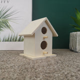 Bird Nest Ornament, Creative Wooden Outdoor Garden Pet House