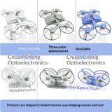 Drone Style Ceiling Fan with Light – Heavy-duty Creative LED Lighting Fixture for Modern Home Decor