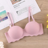 One-piece Seamless, Growing Breasts Strapless Bra, Shumei Students' Underwear