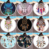 Bohemian Microfiber Round Beach Towel – Quick-dry Tassel Picnic & Pool Mat