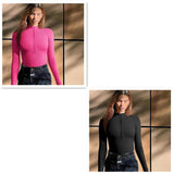 Fashion Long Sleeve Jumpsuit, Seamless Slimming Shapewear for Women's Romper