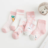 Cotton Breathable Unisex Kids' Socks (Pack of 2)