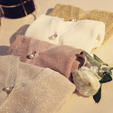 Ice Silk Bright Silk Cardigan Sweater