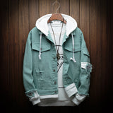 Korean Hooded Denim Jacket