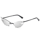 Rimless Cat Eye Sunglasses