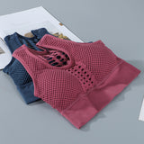 Women's Sports Bra, Breathable Mesh Fitness Top