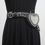 Diagonal Bag Single Shoulder Rhinestone Belt Decoration
