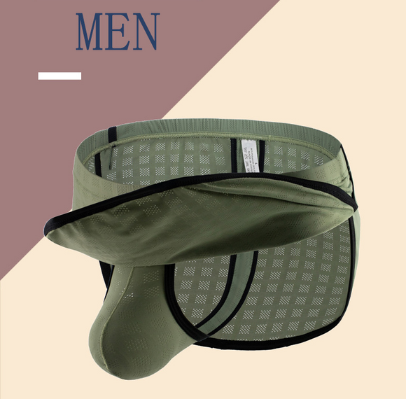 Men's Mesh Breathable Boxers, Safety Underpants