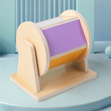Montessori Sensory Textile Drum with Mirror – Voice Recognition and Auditory Training Toy