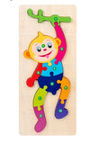 Children's Cartoon, Numbers, Animals Puzzle Set (Pack of 2)