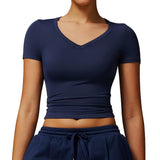Short Sleeve Yoga Vest, Running Pilates Workout Top