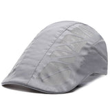 Men's Mesh Beret Hat, Summer Breathable Quick Dry for Women, Newsboy Detective Gorra Boy Chef Restaurant Work Casquette