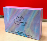 Rainbow Cloud Salt Essential Oil Bathing Ball, Bubble Exfoliating Moisturizing Skin Care Props, Natural Bubble Bath Bombs Ball