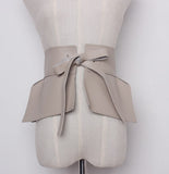 Extra Wide Leather Waist Belt – Adjustable Support & Shaping Fit