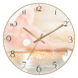 4K Curved High Transparent Glass, Creative Decorative Wall Clock