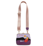 Vintage Velvet Canvas Embroidery Vintage Messenger Bag, Women in the 90s - Series of one Day