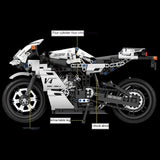 Racing Motorcycle Assembled Building Blocks Model Toy