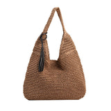 Hand-woven Underarm Hand Carrying Easy Matching, Large Capacity Straw Bag