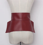 Extra Wide Leather Waist Belt – Adjustable Support & Shaping Fit