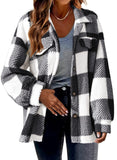 Women’s Fashion, Button-up Plush Jacket or Coat