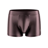 Men's Fashion, Breathable High Shine Spandex, Sports Ice Silk Boxer Briefs