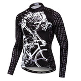 Riding Bicycle Jersey, Long Sleeve Cycling Top