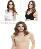 Front Cross Side Buckle Lace Non-wire, Sports Fitness Bra