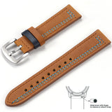 Grained Leather Strap for Quick Release, Hand Made Retro Watch Bands (Watch not Included)