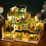 DIY Cottage Fuchun Mountain Residence, Handmade Wooden Building Large Villa House