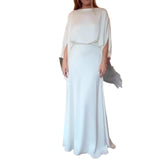 Sleek Solid Color Satin Dress with Smooth Lines