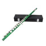 16 Holes Flute C Key White Copper Tube Body Leather Box, Suitable for Beginners Grading Performance