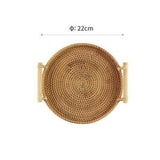 Manual Cane Made-up Bread Basket with Handle