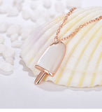 Ice Cream Shell, Women's Fritillary Necklace
