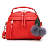 Hair ball pendant shoulder bag for her