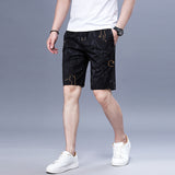 Casual and Versatile Thin Print Beach Pants