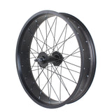 Fat Tire Bicycle Front & Rear Wheel Set, Aluminum Alloy Rims for ATV & E-bike Conversion