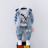 Boys' Cotton Tracksuit Set – Hoodie Jacket with Pants (Spring Autumn Kids Wear)