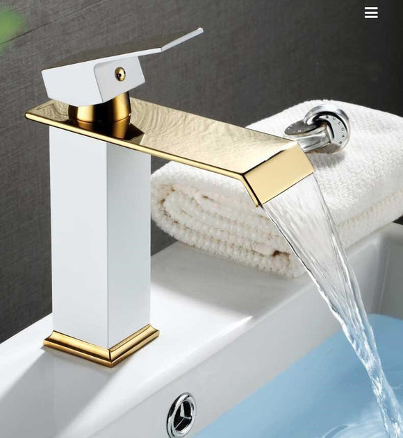 Black Gold Basin, Wrench Type Platinum Faucet