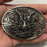 Bullhead Animal Knife, Denim Hip Hop Skateboard, Buckle Belt (Leather Belt not Included)