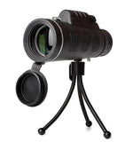 Compatible with Apple, Monocular Telescope Zoom Scope with Compass, Phone Clip Tripod