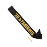 Reusable Birthday Party Front Cloth Straps, Decoration Banner (Pack of 6)